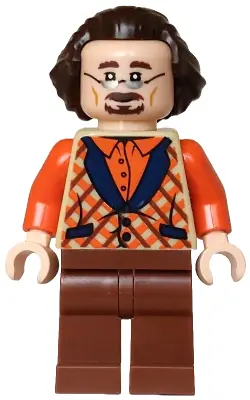HP572:  Florean Fortescue - Reddish Brown Legs, Silver Glasses