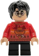 Minifigurka: HP589:  Harry Potter - Red Holiday Sweater, Black Short Legs