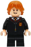 Minifigurka: HP604:  Ron Weasley - Gryffindor Robe Clasped, Black Medium Legs, Open Mouth Smile