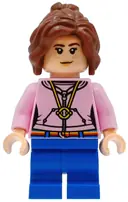 Minifigurka: HP606:  Hermione Granger - Bright Pink Hoodie with Time Turner Necklace