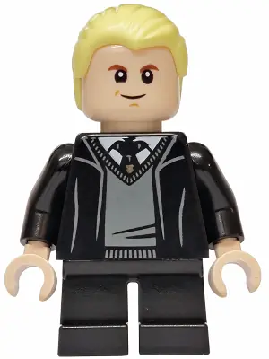 HP608:  Draco Malfoy - Hogwarts Robe, Black Tie, Grin