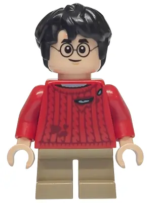 HP610:  Harry Potter - Red Torn Sweater, Dark Tan Short Legs