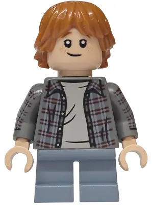 HP612:  Ron Weasley - Plaid Shirt, Printed Arms, Sand Blue Short Legs
