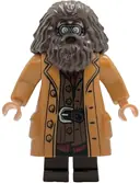 Minifigurka: HP613:  Rubeus Hagrid - Medium Nougat Topcoat with Buttons, Goggles