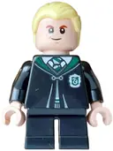 Minifigurka: HP622:  Draco Malfoy - Black Slytherin Robe and Short Legs, Grin / Surprised