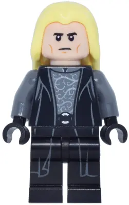 HP638:  Lucius Malfoy - Death Eater Outfit, Bright Light Yellow Hair, Printed Legs