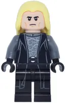Minifigurka: HP638:  Lucius Malfoy - Death Eater Outfit, Bright Light Yellow Hair, Printed Legs