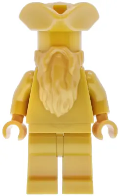 HP646:  Statue - The Ministry of Magic, Pirate Hat, Gold Beard (Monochrome)