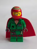 Minifigurka: HS010:  Douglas Elton / El Fuego - Coveralls with Helmet and Cape
