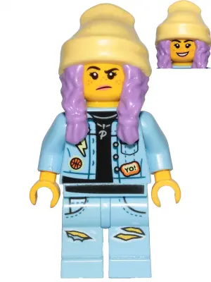 HS011:  Parker L. Jackson - Denim Jacket with Beanie (Smile / Grumpy)