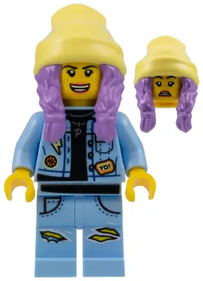 HS014:  Parker L. Jackson - Denim Jacket with Beanie (Open Mouth Smile / Scared)