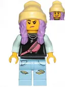 Minifigurka: HS019:  Parker L. Jackson - Black Top with Beanie (Smile / Grumpy)