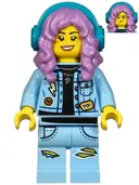 Minifigurka: HS035:  Parker L. Jackson - Denim Jacket with Headphones (Smile / Grumpy)