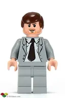 Minifigurka: IAJ039:  Indiana Jones - Light Bluish Gray Suit