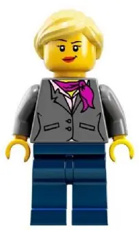 IDEA009:  Research Scientist Female, Magenta Scarf