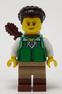 IDEA083:  Archer - Female, Green Tunic, Quiver