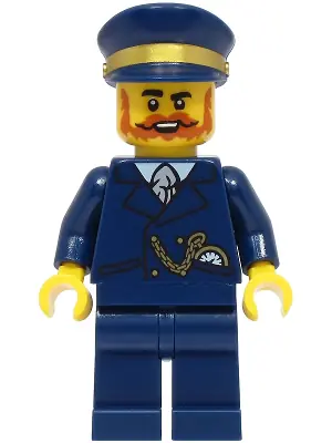 IDEA177:  Railway Station Manager - Dark Blue Suit and Cap