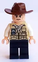 Minifigurka: JW009:  Vet - Hat Fedora, Scowl