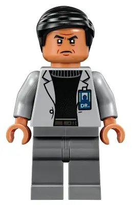 JW017:  Dr. Henry Wu - Light Bluish Gray Jacket, Smile / Angry Frown