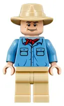 Minifigurka: JW019:  Dr. Alan Grant - Medium Blue Shirt with Pockets with Blue Buttons