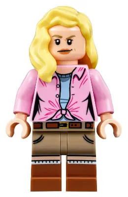 JW028:  Dr. Ellie Sattler - Bright Pink Shirt, Hair over Shoulder