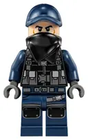 Minifigurka: JW032:  ACU Guard - Male, Dark Blue Cap, Light Nougat Head, Black Bandana