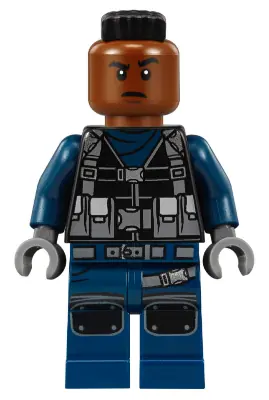 JW035:  ACU Tracker - Male, Black Wide Mohawk, Reddish Brown Head