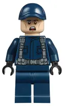 Minifigurka: JW037:  ACU Tracker - Male, Dark Blue Cap, Light Nougat Head