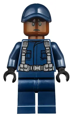 JW039:  ACU Tracker - Male, Dark Blue Cap, Reddish Brown Head