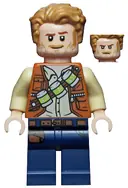 Minifigurka: JW066:  Owen Grady - Lime Canisters