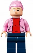 Minifigurka: JW069:  Brooklynn - Bright Pink Jacket over Red Shirt, Dark Blue Legs