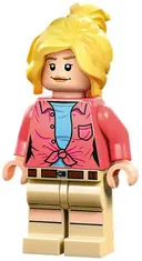 Minifigurka: JW104:  Dr. Ellie Sattler - Coral Shirt, Ponytail