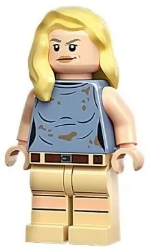 JW110:  Dr. Ellie Sattler - Sand Blue Sleeveless Shirt