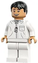 Minifigurka: JW112:  Dr. Henry Wu - White Lab Uniform