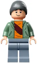 Minifigurka: JW121:  Ben Pincus - Sand Green Hoodie over Orange Shirt, Sand Blue Legs