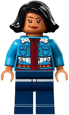 JW122:  Sammy Gutierrez - Medium Blue Jacket over Dark Red Shirt, Dark Blue Legs