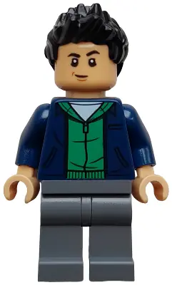 JW124:  Kenji Kon - Dark Blue Jacket over Green Hoodie