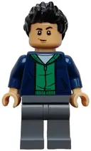 Minifigurka: JW124:  Kenji Kon - Dark Blue Jacket over Green Hoodie