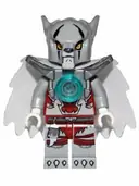 Minifigurka: LOC038:  Worriz - Flat Silver Armor, Cape
