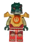 Minifigurka: LOC092:  Cragger - Fire Chi, Heavy Armor, Red Torso