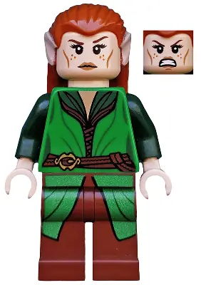 LOR098:  Tauriel, Green and Reddish Brown Outfit