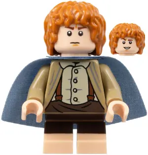 LOR113:  Samwise Gamgee (Sam) - Dark Tan Jacket, Sand Blue Cape