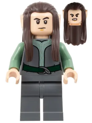 LOR122:  Rivendell Elf - Male, Dark Bluish Gray Shirt and Legs