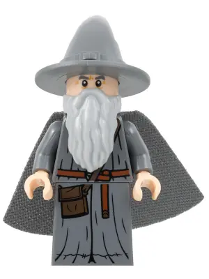 LOR125:  Gandalf the Grey - Wizard / Witch Hat, Robe, Spongy Cape