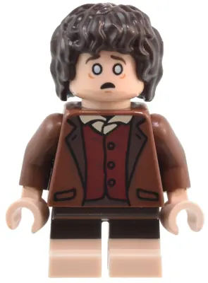LOR131:  Frodo Baggins - Reddish Brown Jacket, Light Nougat Feet