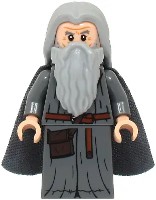 LOR142:  Gandalf the Grey - Hair, Robe, Spongy Cape