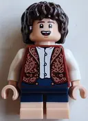 Minifigurka: LOR143:  Frodo Baggins - Dark Red Vest
