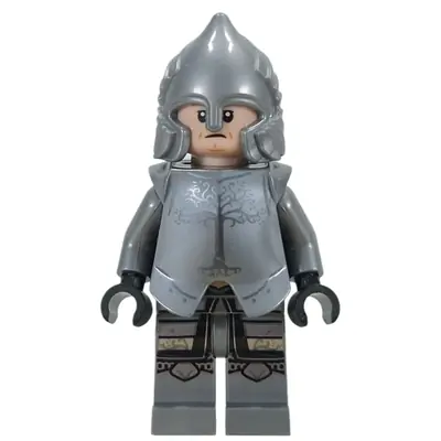 LOR155:  Soldier of Gondor - Light Nougat Head, Reddish Brown Eyebrows