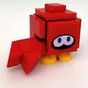 Minifigurka: MAR0050:  Huckit Crab, Super Mario, Series 2 (Character Only)