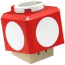 Minifigurka: MAR0061:  Super Mushroom - Black Hinge Brick / Green Plate 2 x 2 Interior